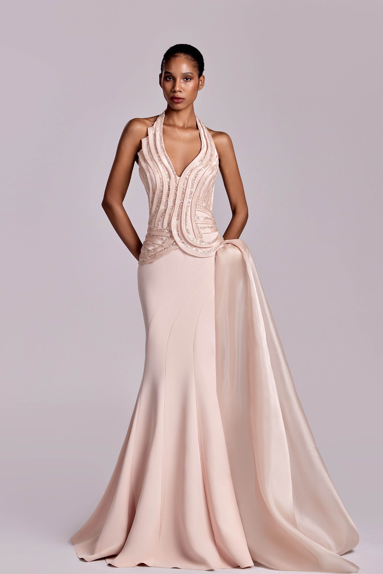 mermaid halter neck dress Mermaid Halter Neck Red Long Prom Dress with Backless PSK497 US18 / Custom Color