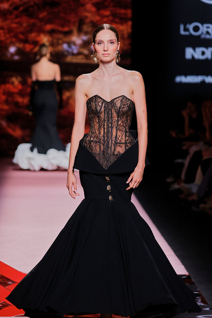 Lace Sweetheart Mermaid Dress