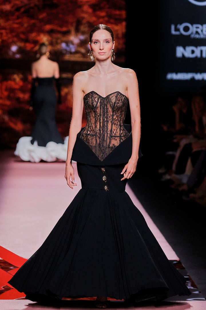 Lace Sweetheart Mermaid Dress