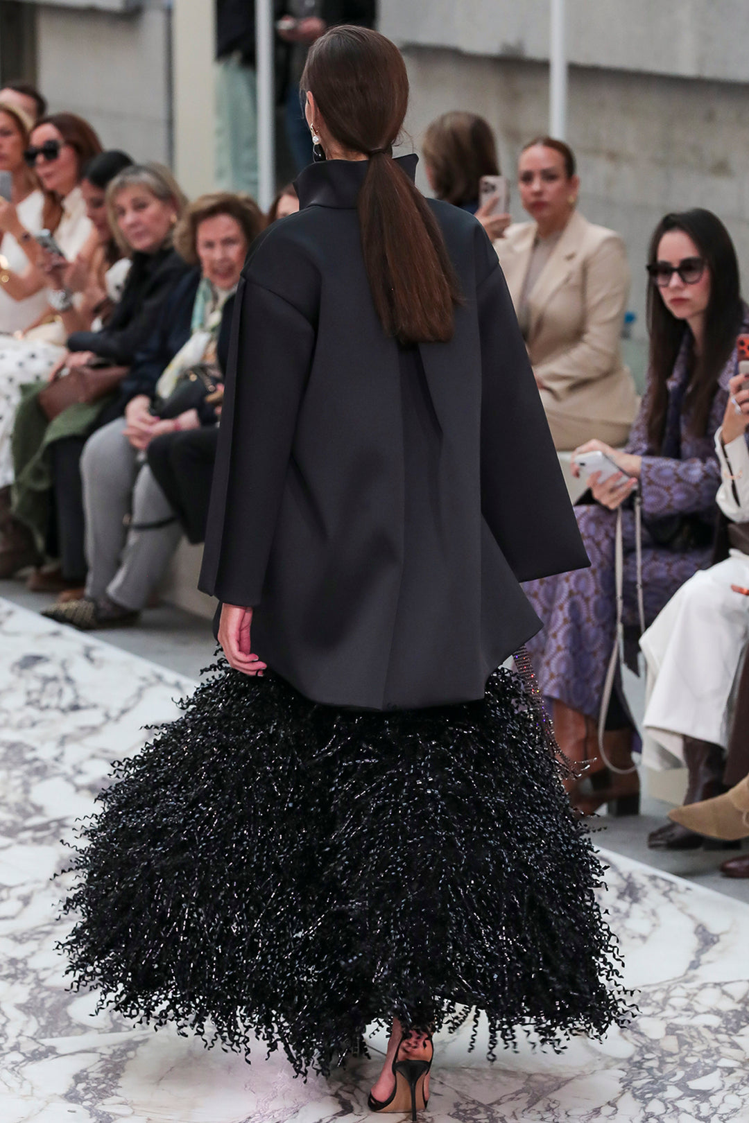 Voluminous Fringe Dress And Jacket