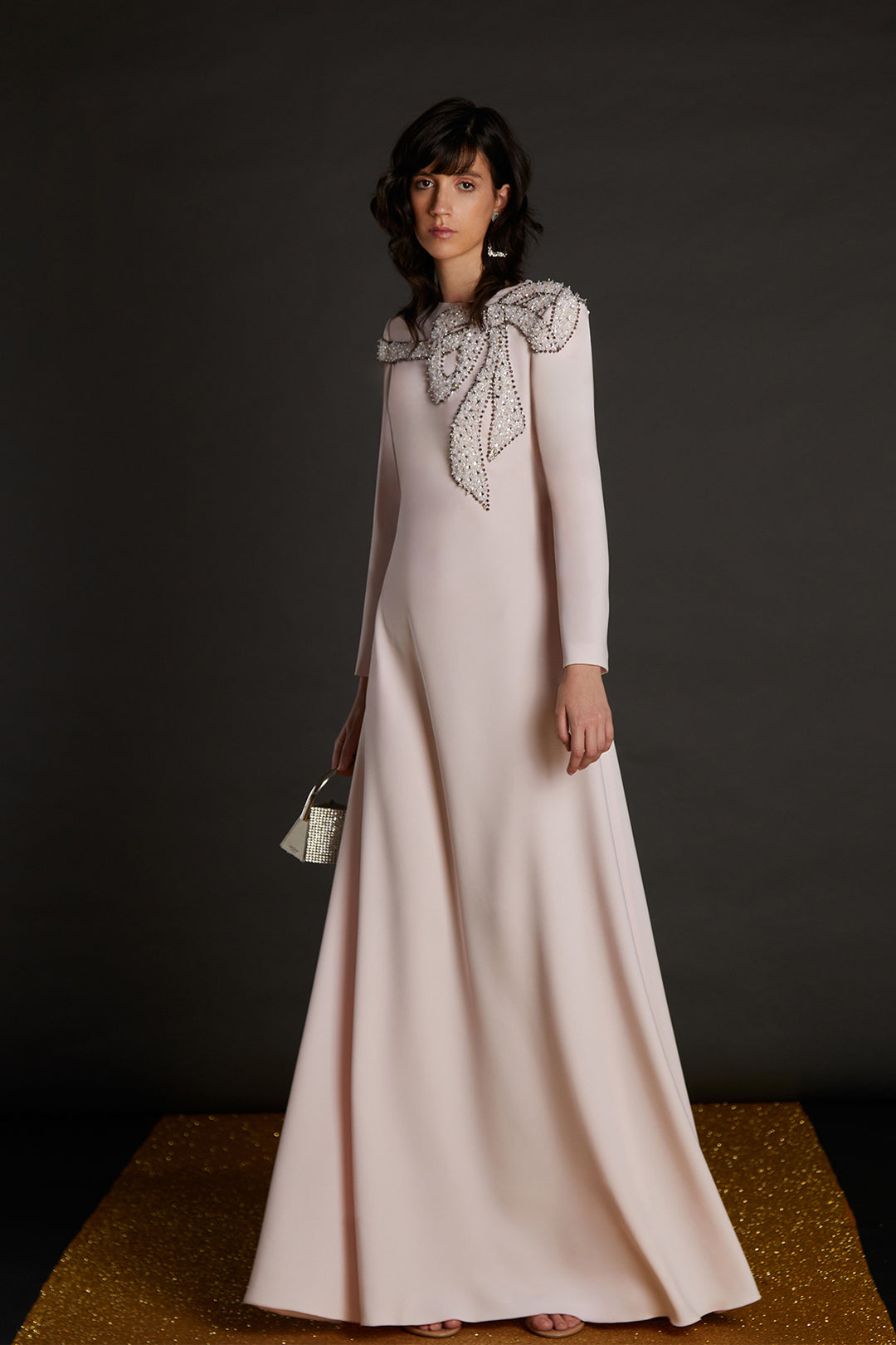 A-Line Bow Dress Nude / US 2 A-Line Bow Dress Nude / US 2
