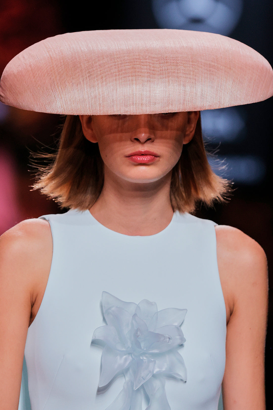 Closed-Neckline Column Dress