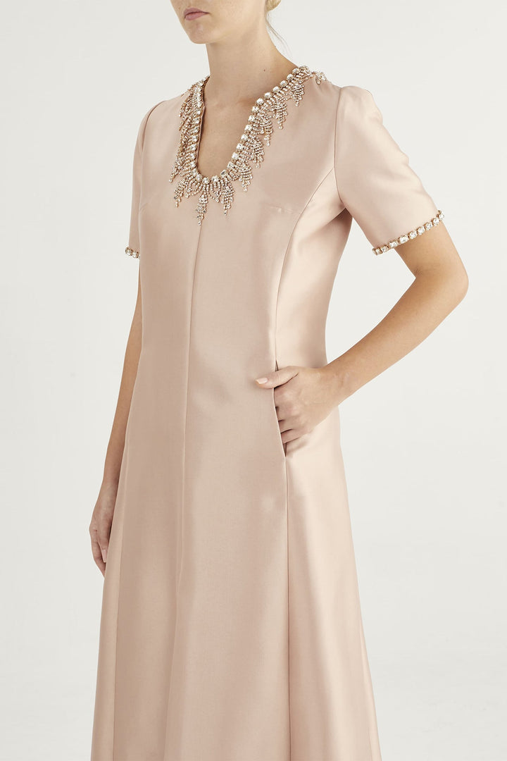 A-Line Dress with Short Sleeves