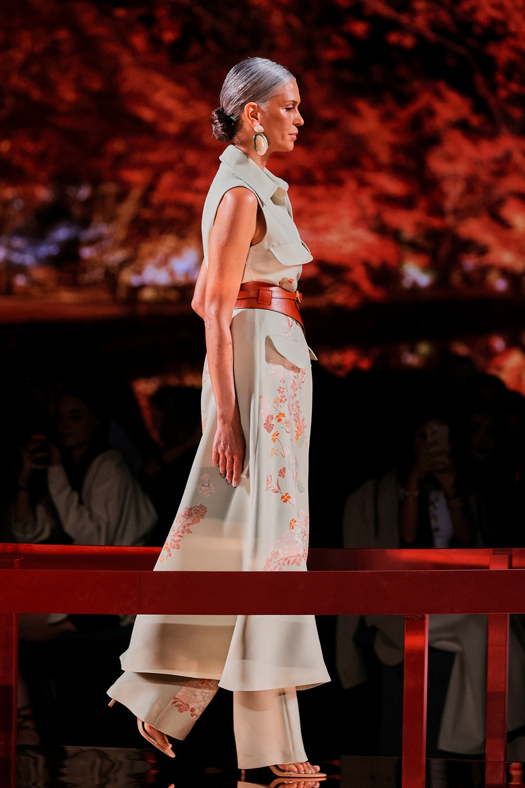 Open-Neckline Pantsuit