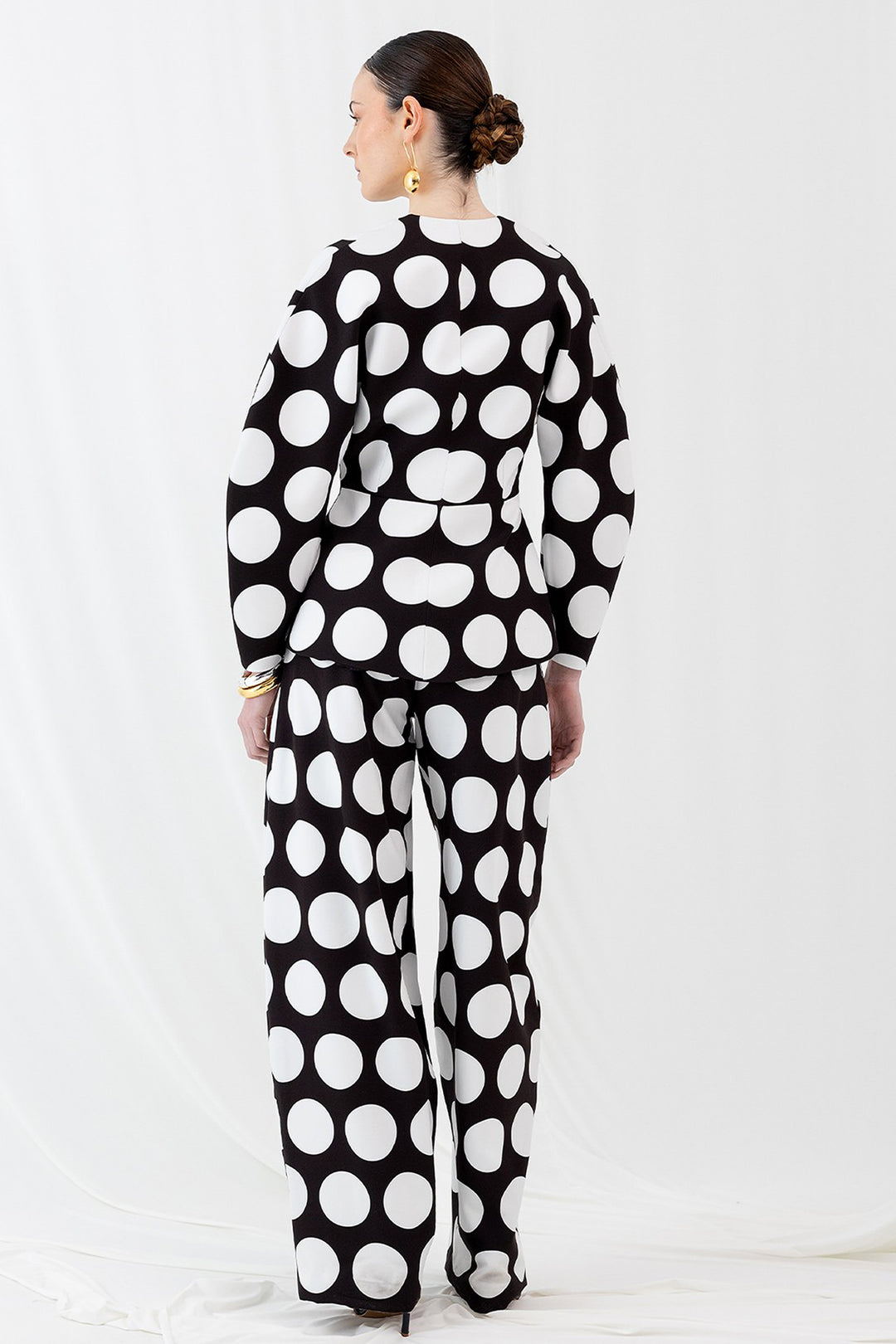 Polka Dot Flamenco-Inspired Jacket Suit