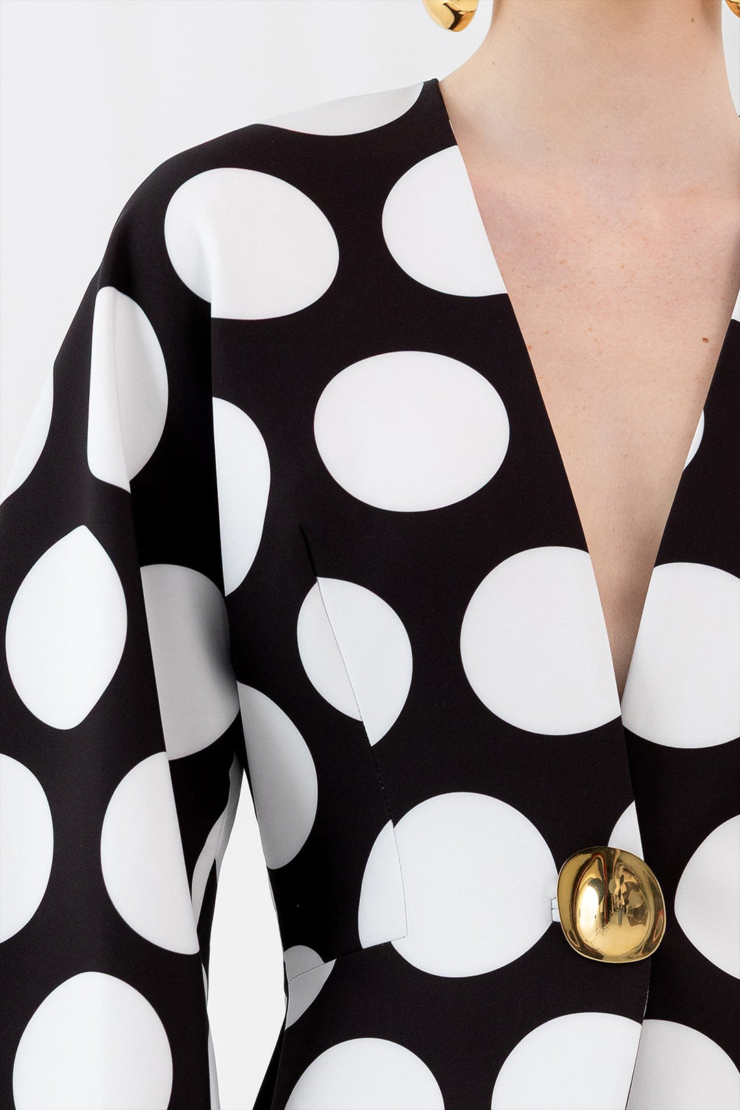 Polka Dot Flamenco-Inspired Jacket Suit