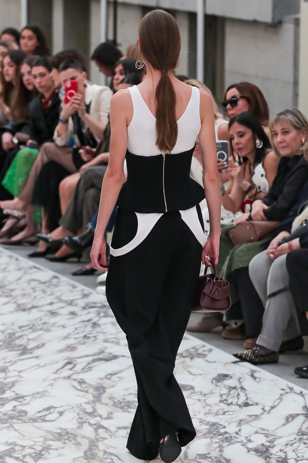 3D Peplum Wide-Leg Ensemble