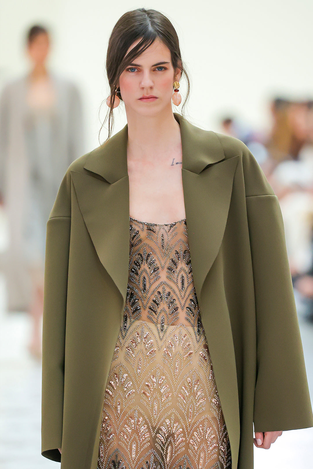 Crystalline Illusion Corset Dress