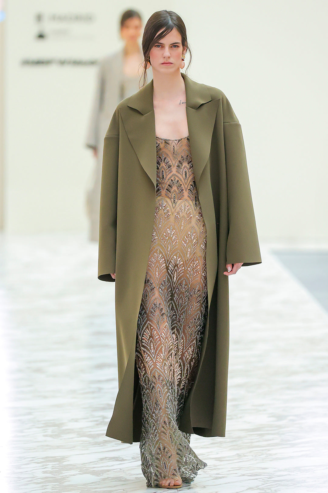 Crystalline Illusion Corset Dress