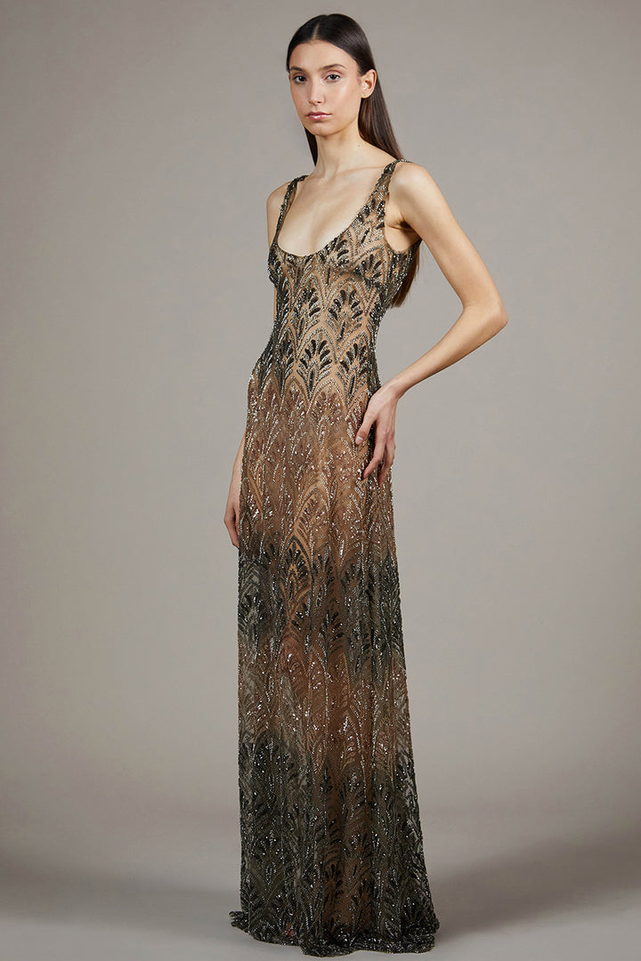 Crystalline Illusion Corset Dress