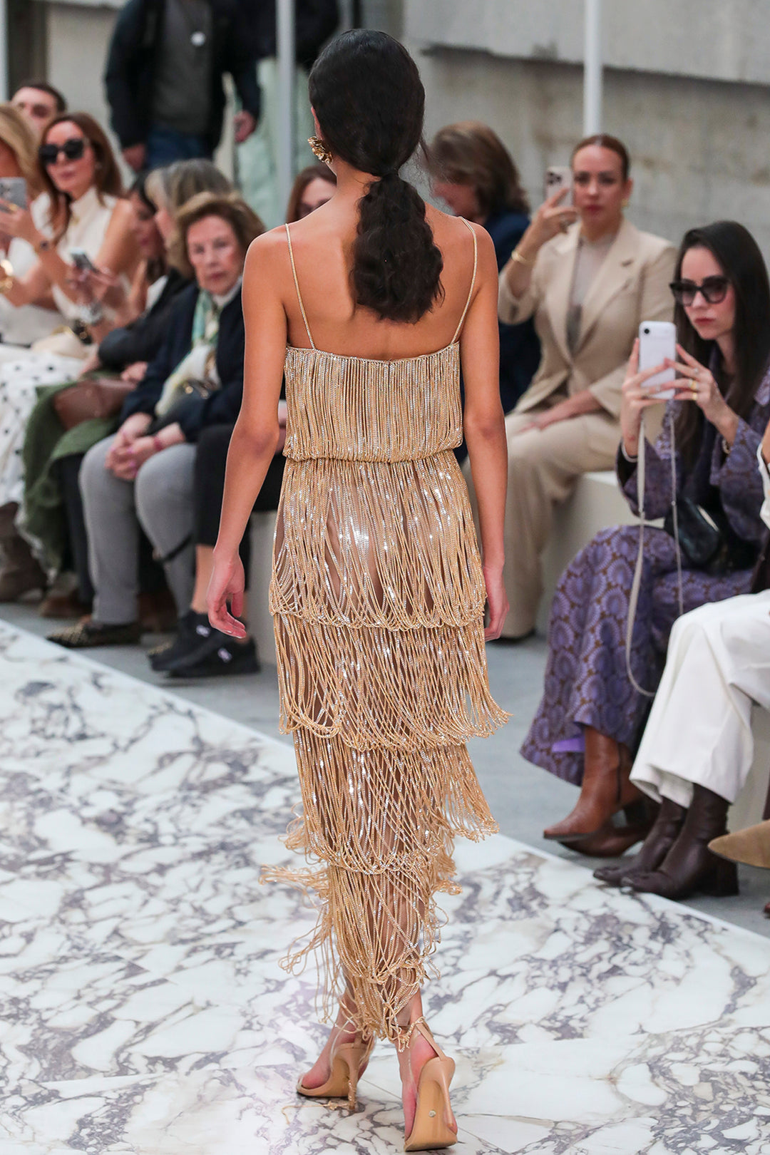 Tiered Beaded Fringe Dress