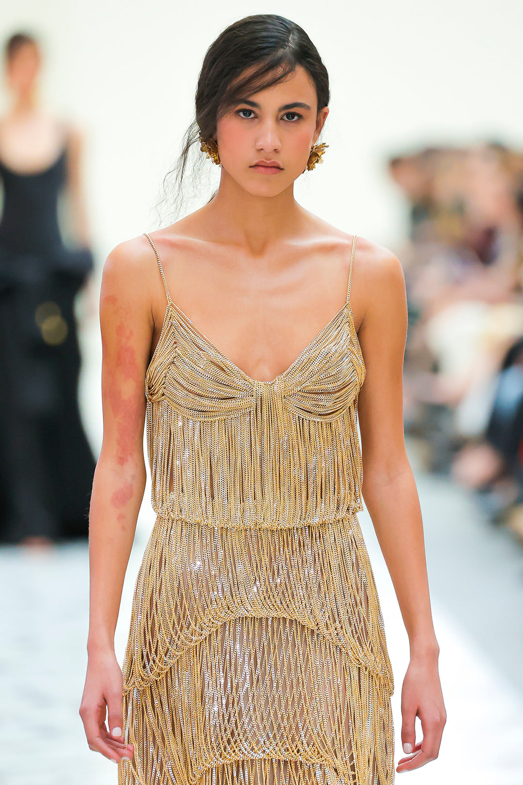 Tiered Beaded Fringe Dress