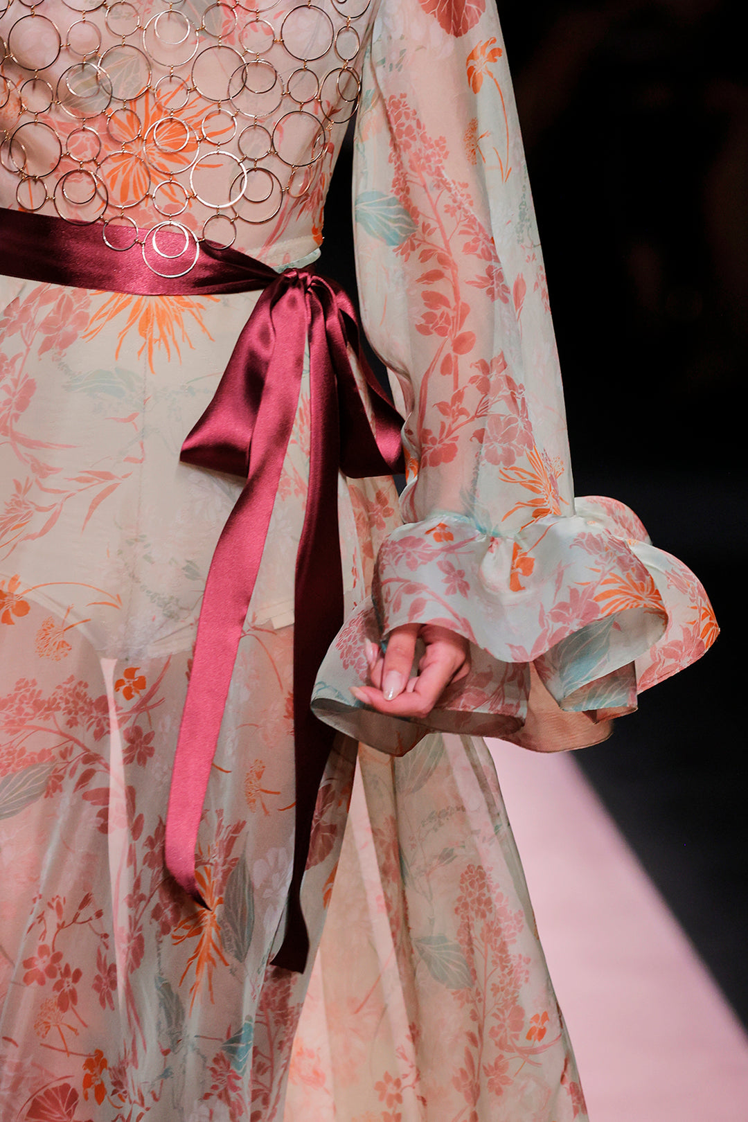 Cape-Neckline A-line Dress