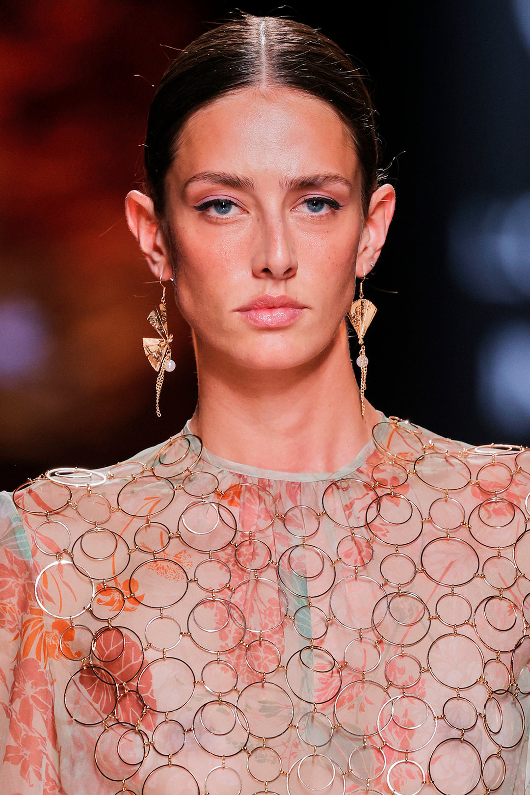 Cape-Neckline A-line Dress