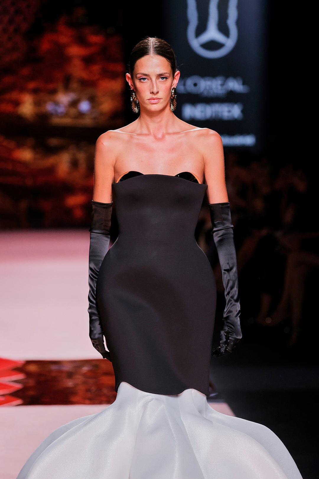 Strapless Satin Mermaid Dress