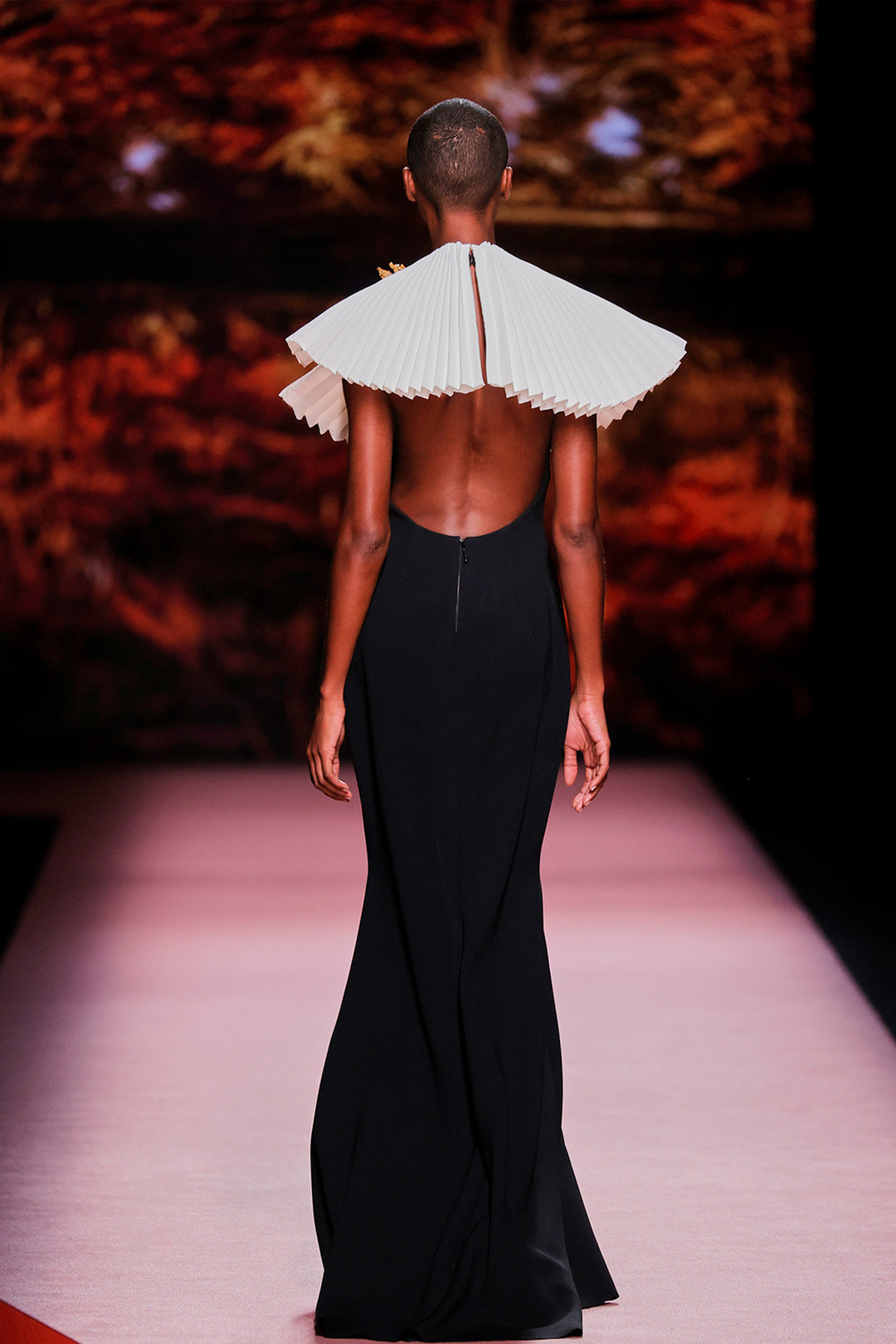 Plunging Neckline Column Dress