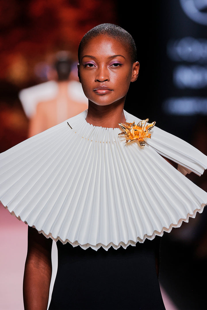 Plunging Neckline Column Dress