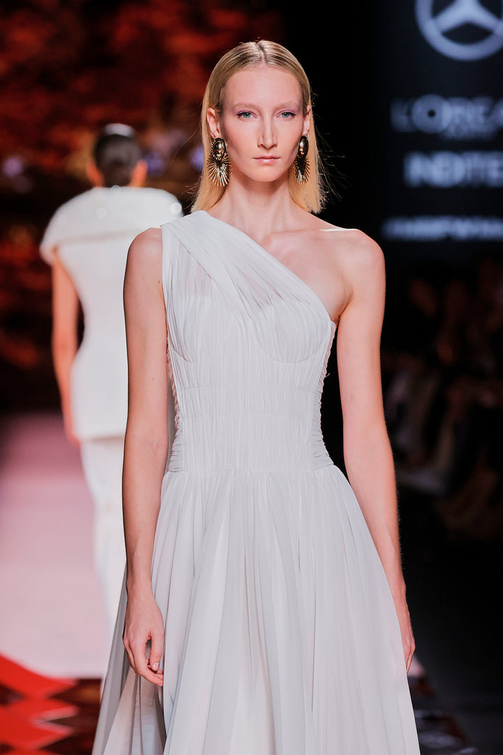 One-Shoulder A-line Dress