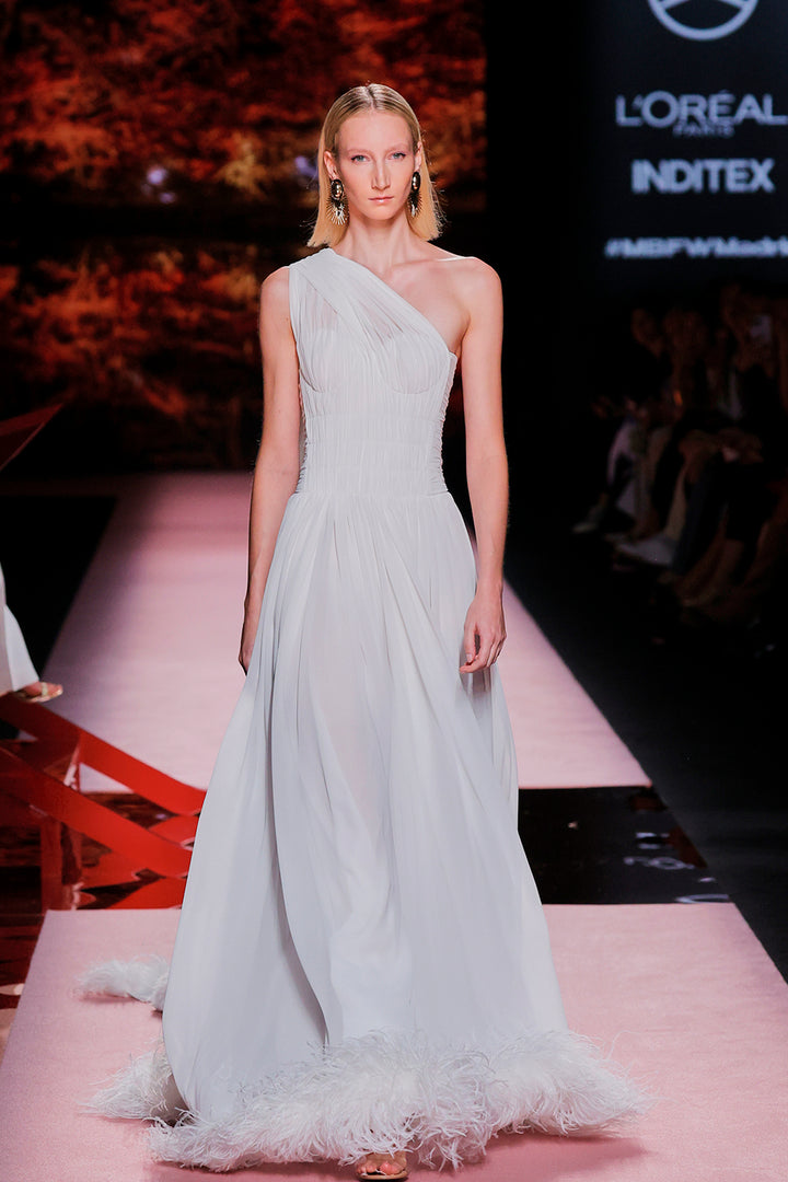 One-Shoulder A-line Dress