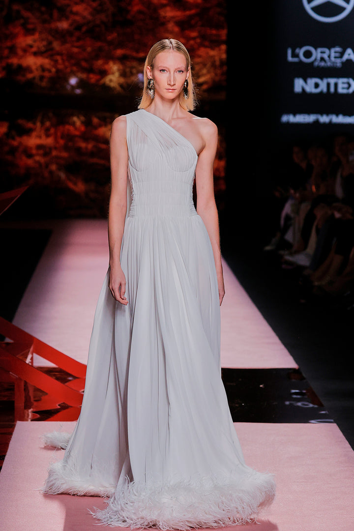 One-Shoulder A-line Dress