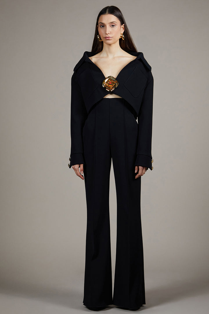 Tailored Off-The-Shoulder Bustier And Trouser Set