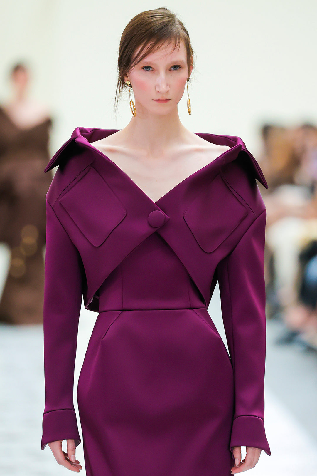 Sculptural Bolero with Strapless Dress