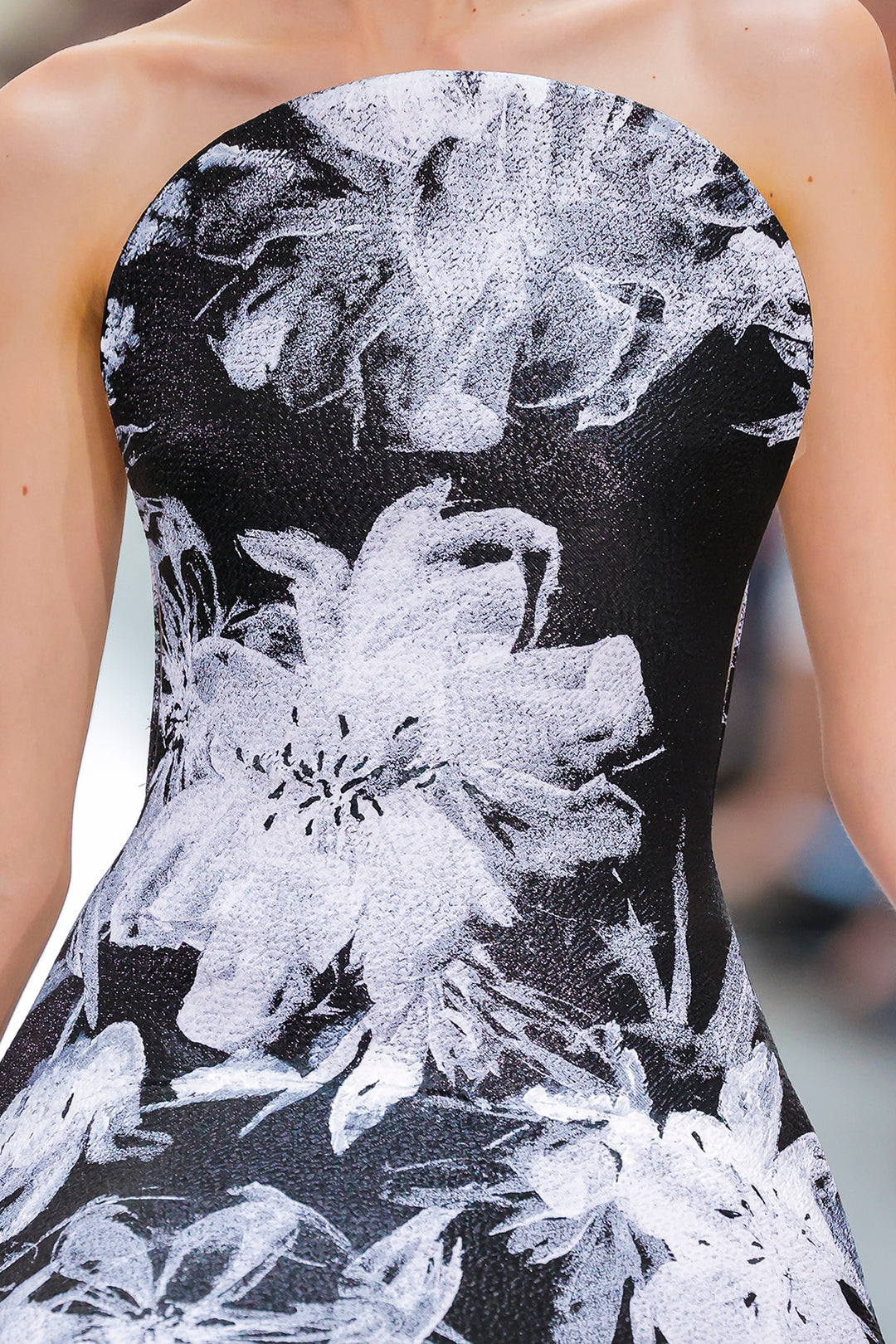 Tiered Sculptural High-Low Dress