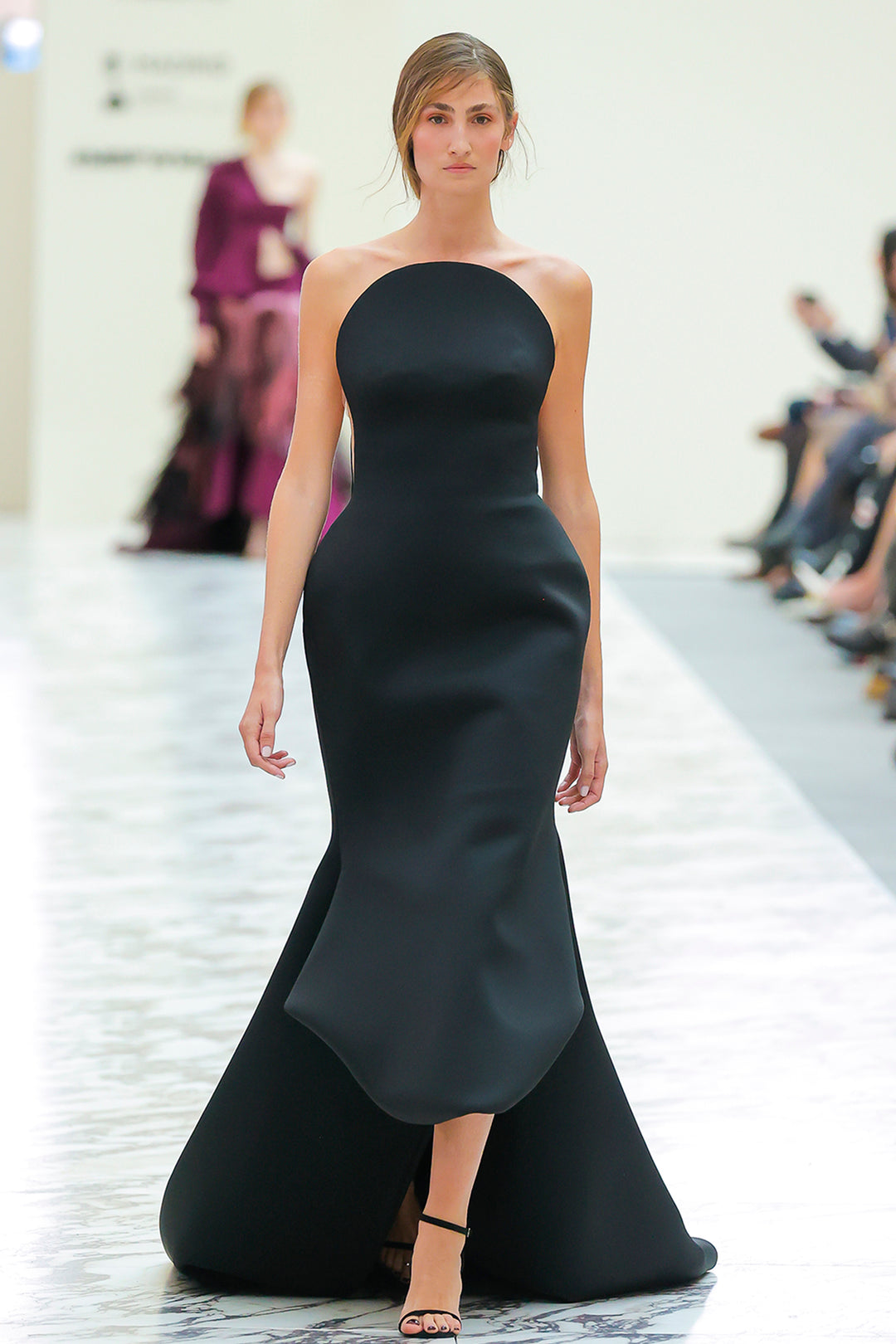 High-Low Strapless Mermaid Dress