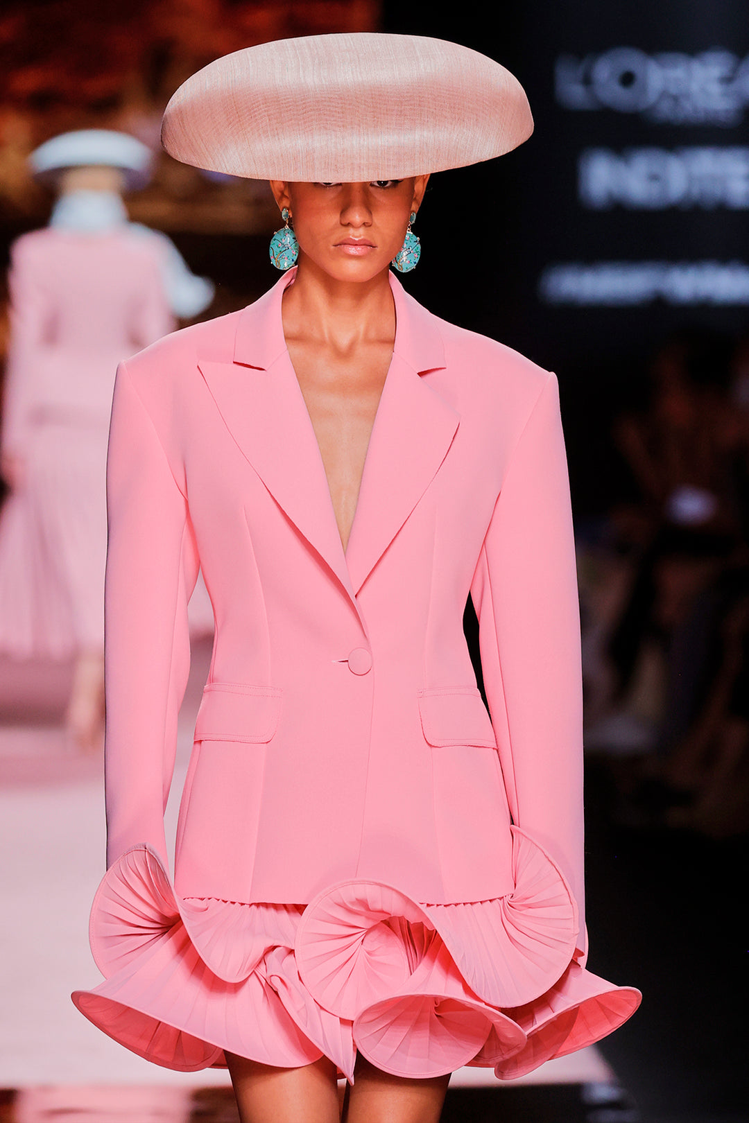 V-Neckline Fitted Ensemble