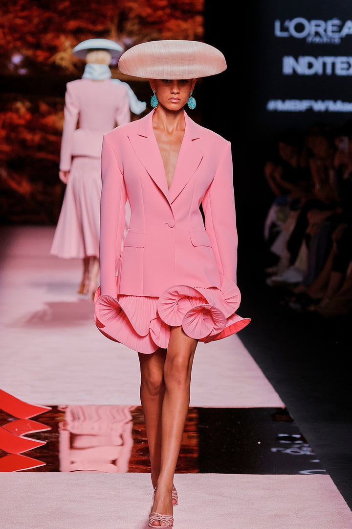 V-Neckline Fitted Ensemble