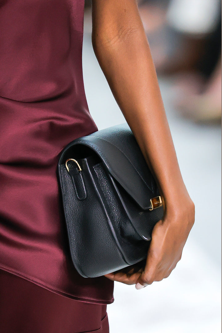 Silk Two-Piece with Asymmetric Dress