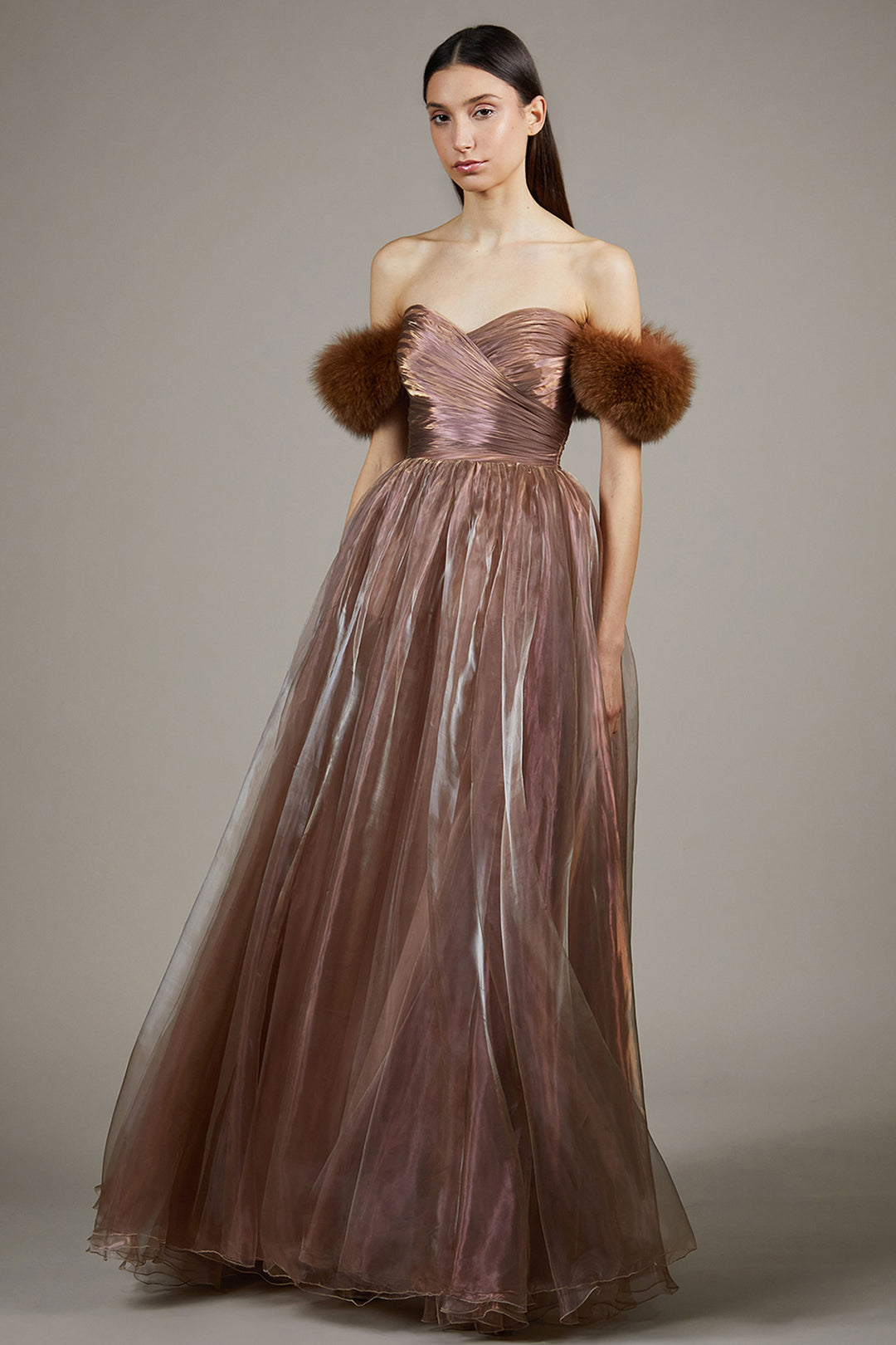 iridescent organza dress Blue Stretch Jersey Lycra Iridescent Glitter Crystal Organza Prom Dresses