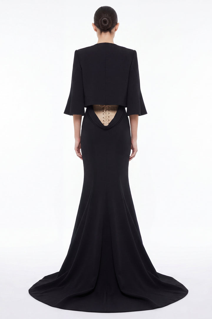 Strapless Corset Back Gown