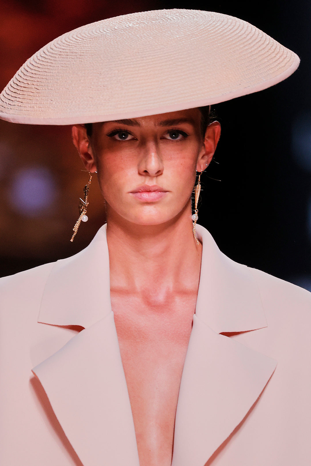 V-Neckline Fitted Dress