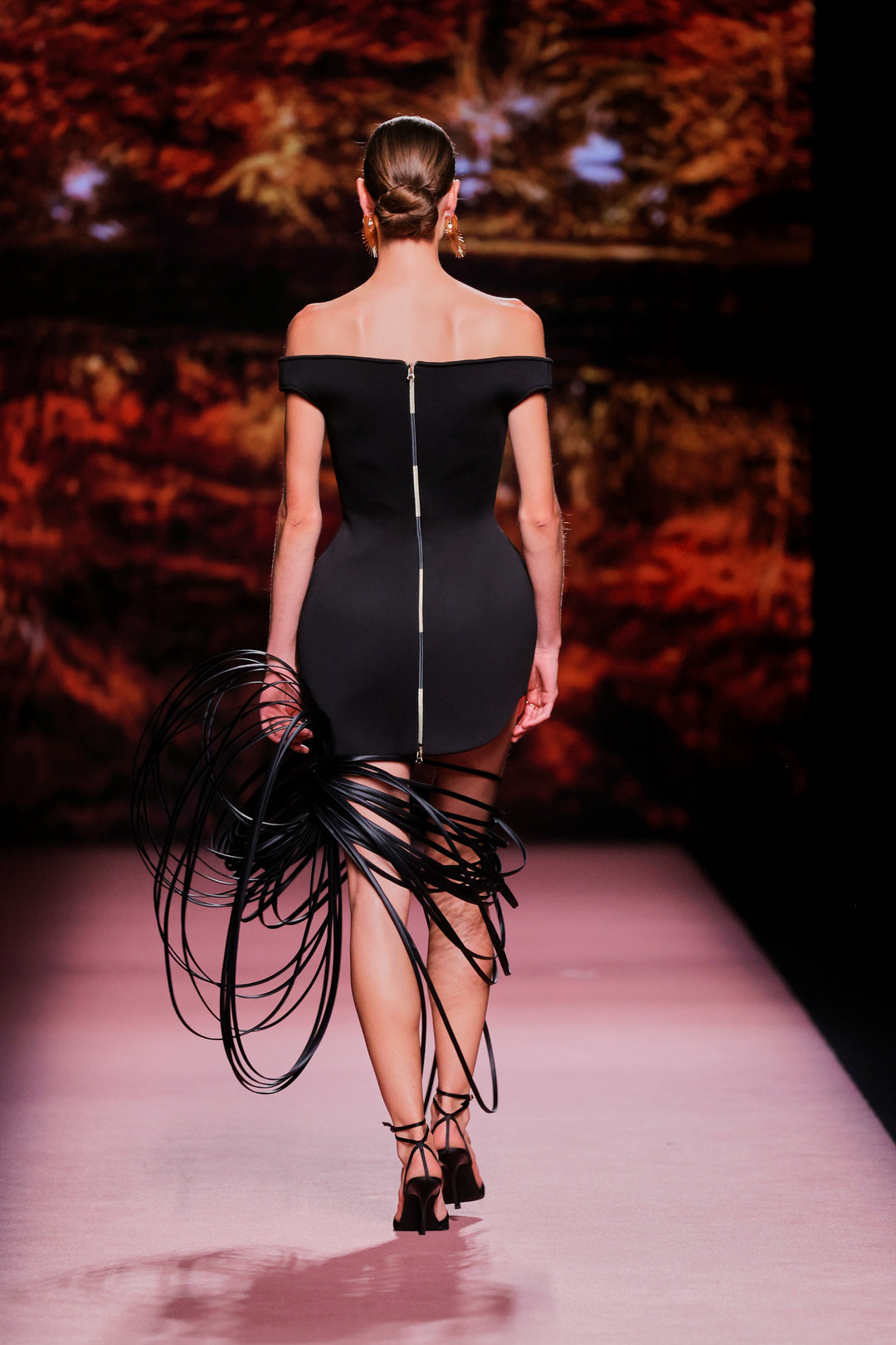 Off-The-Shoulder Neckline Column Dress