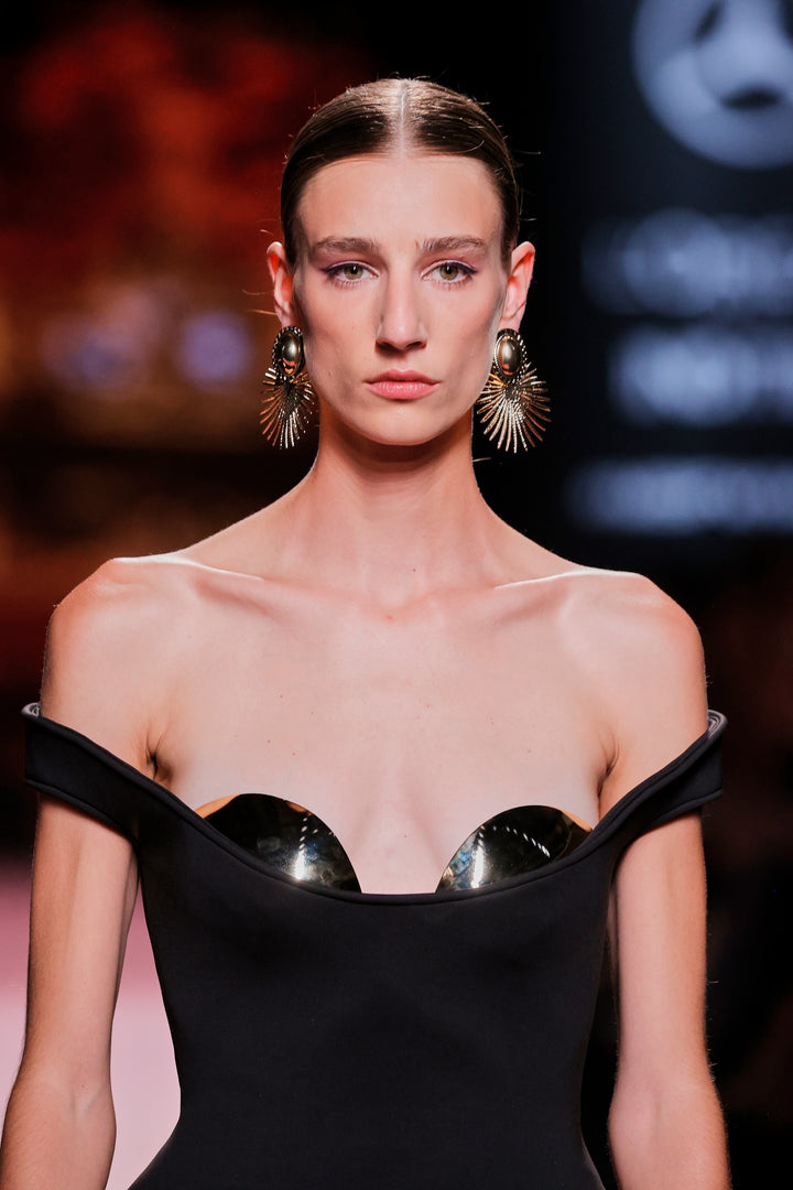 Off-The-Shoulder Neckline Column Dress