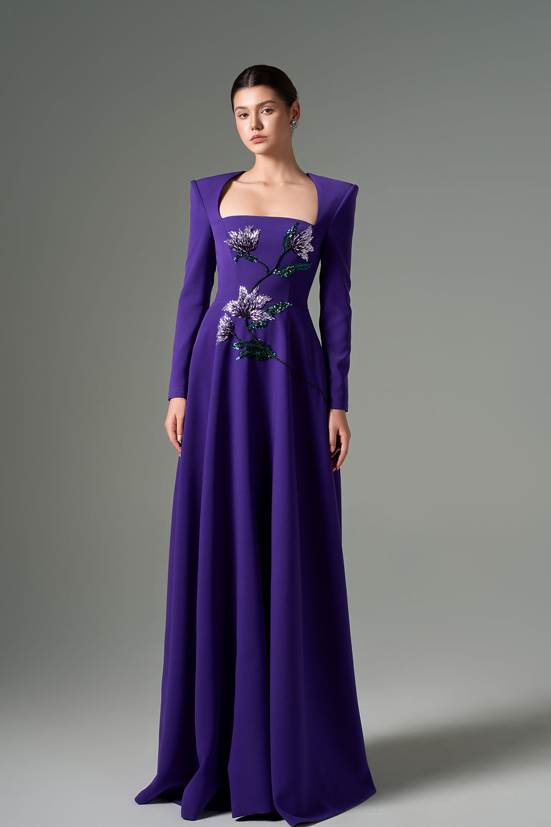 purple dress with cutouts Portia & Scarlett Strapless Cutouts Prom Dress PS25323 Black / 6