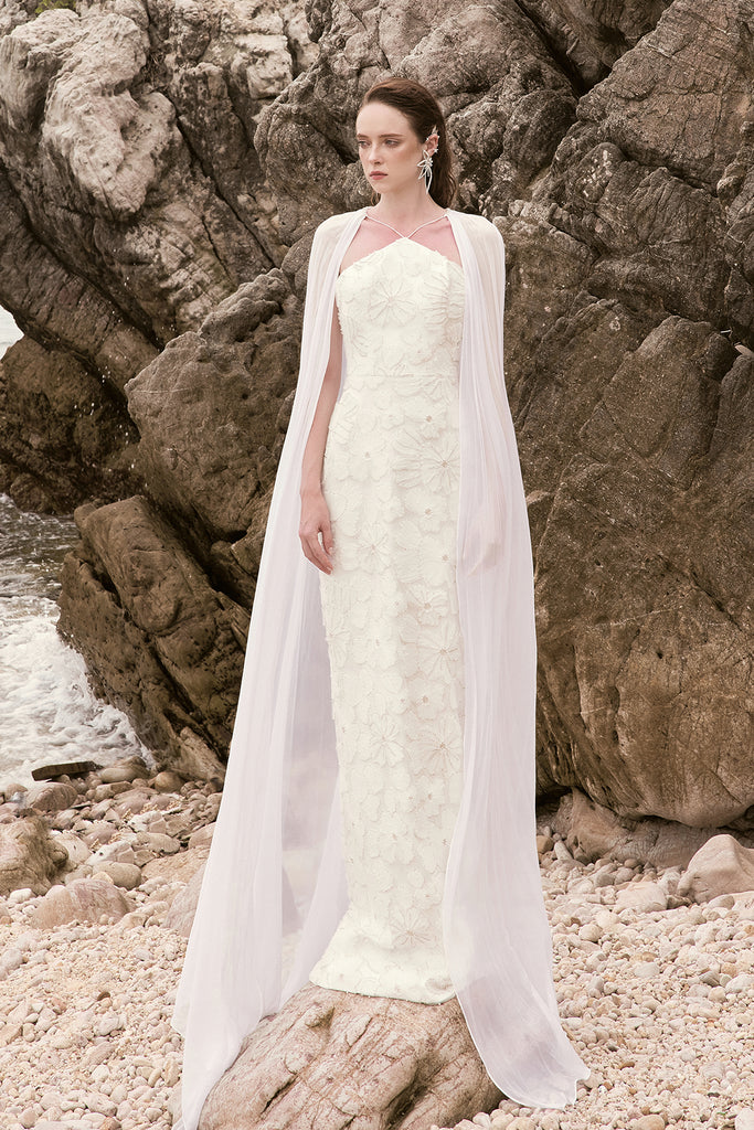 新品タグ付き＊Cape collar Dress 【L'or】 stina / cape collar dress / black