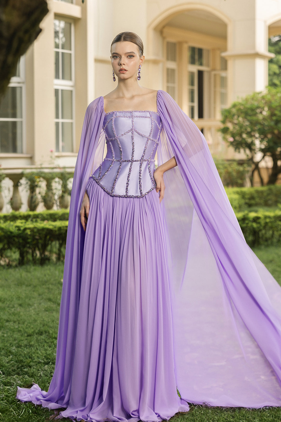 purple ombre chiffon dress Allison Ombre Maxi Dress - Purple