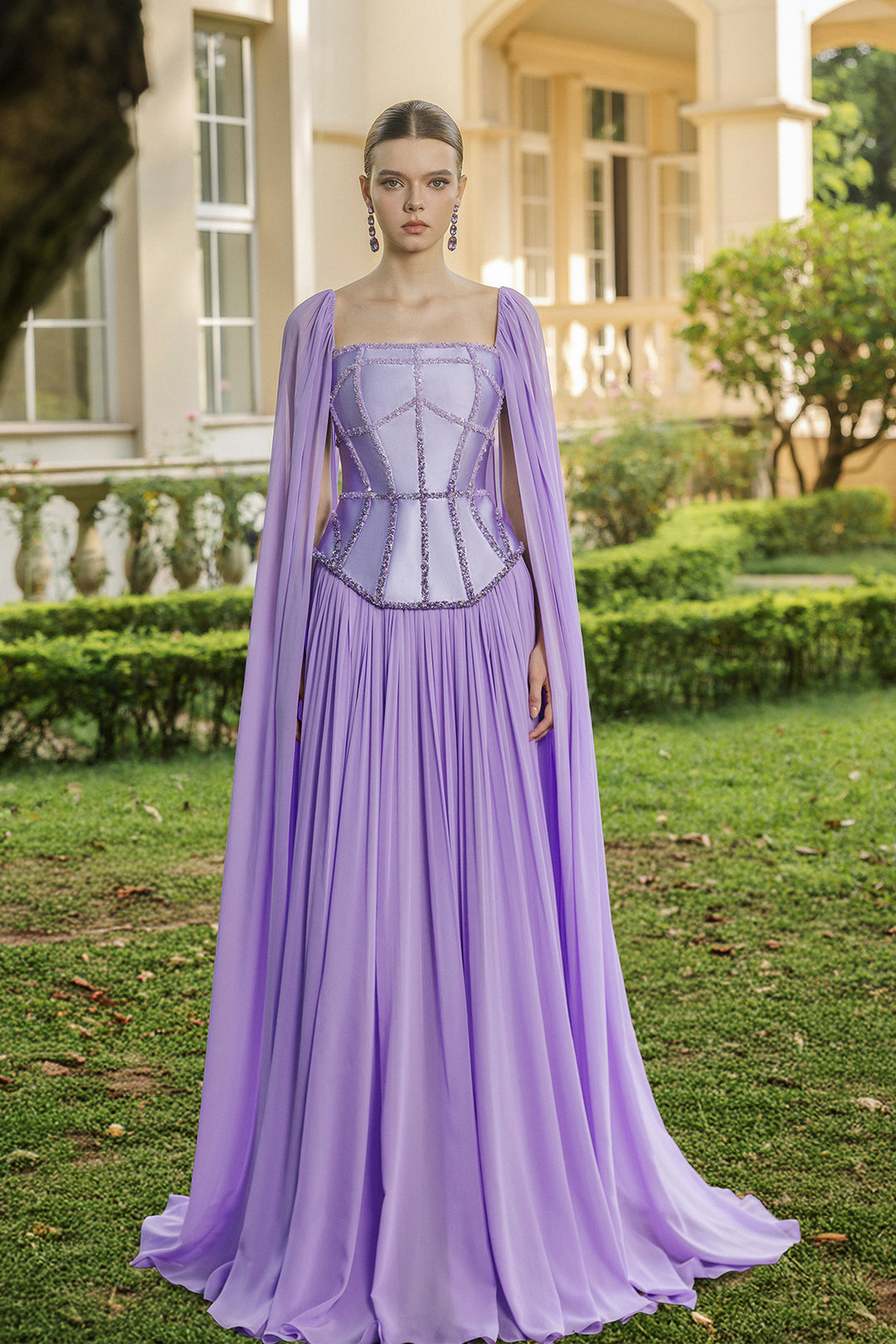 chiffon peplum dress Chiffon Ruffle Strap A-Line Dress with Peplum