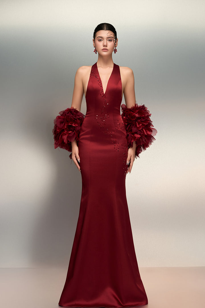 Fitted Dress with Cape