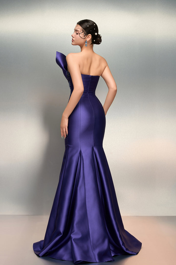 Taffeta Dress with Crystal Corset