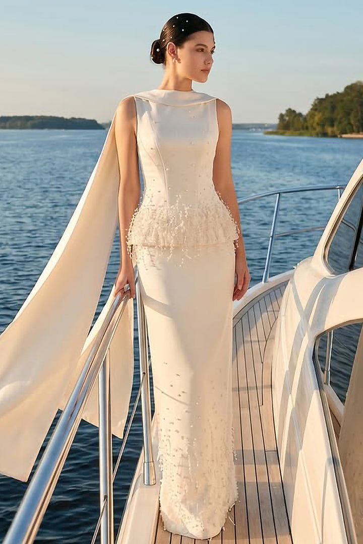 Silk Taffeta Pearl Dress