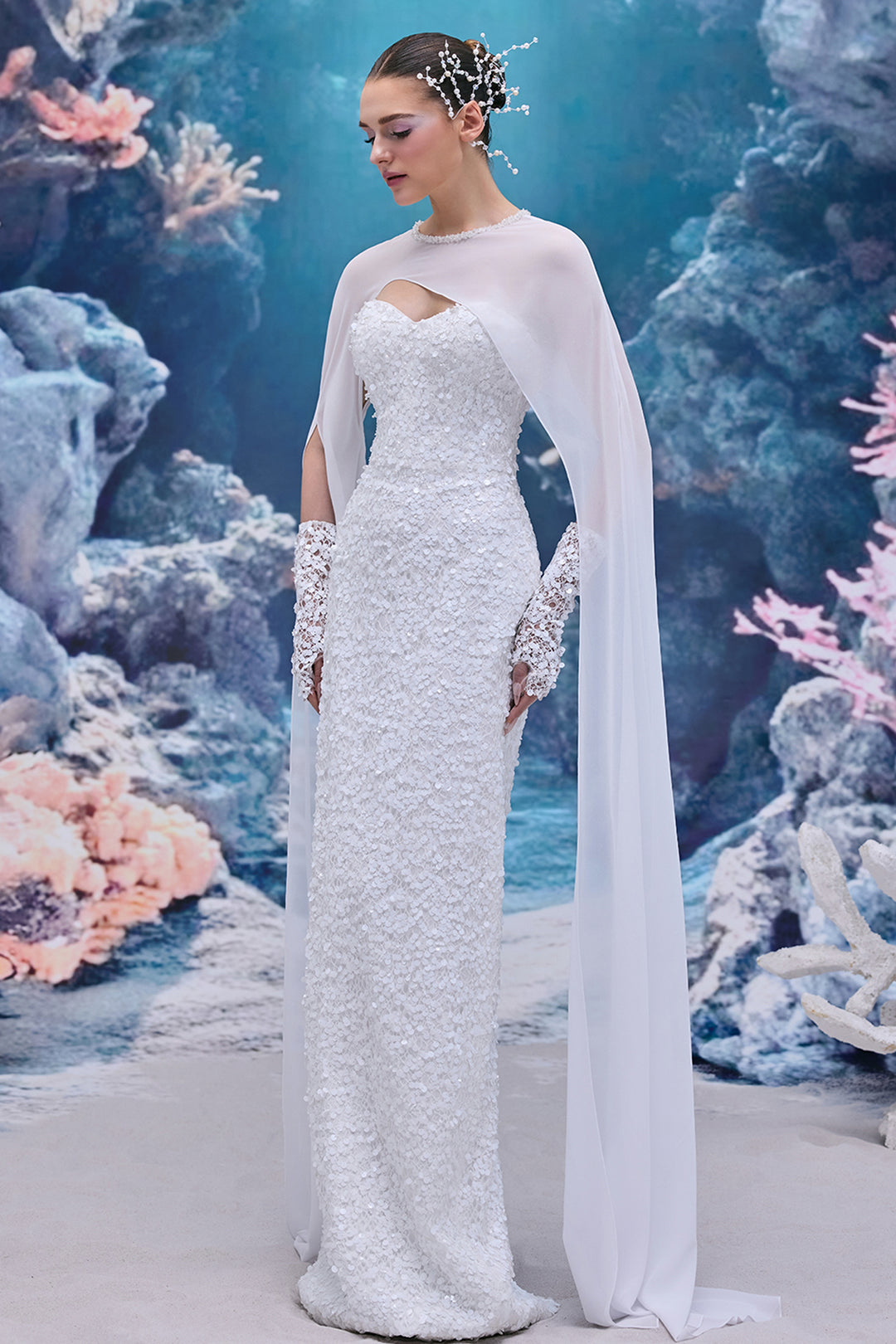 Sequin Lace Long Dress