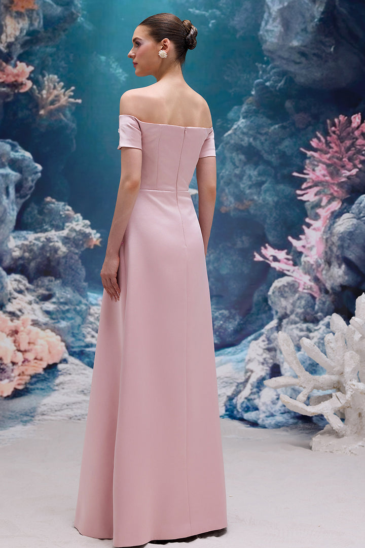 Embellished Royal Taffeta Dress