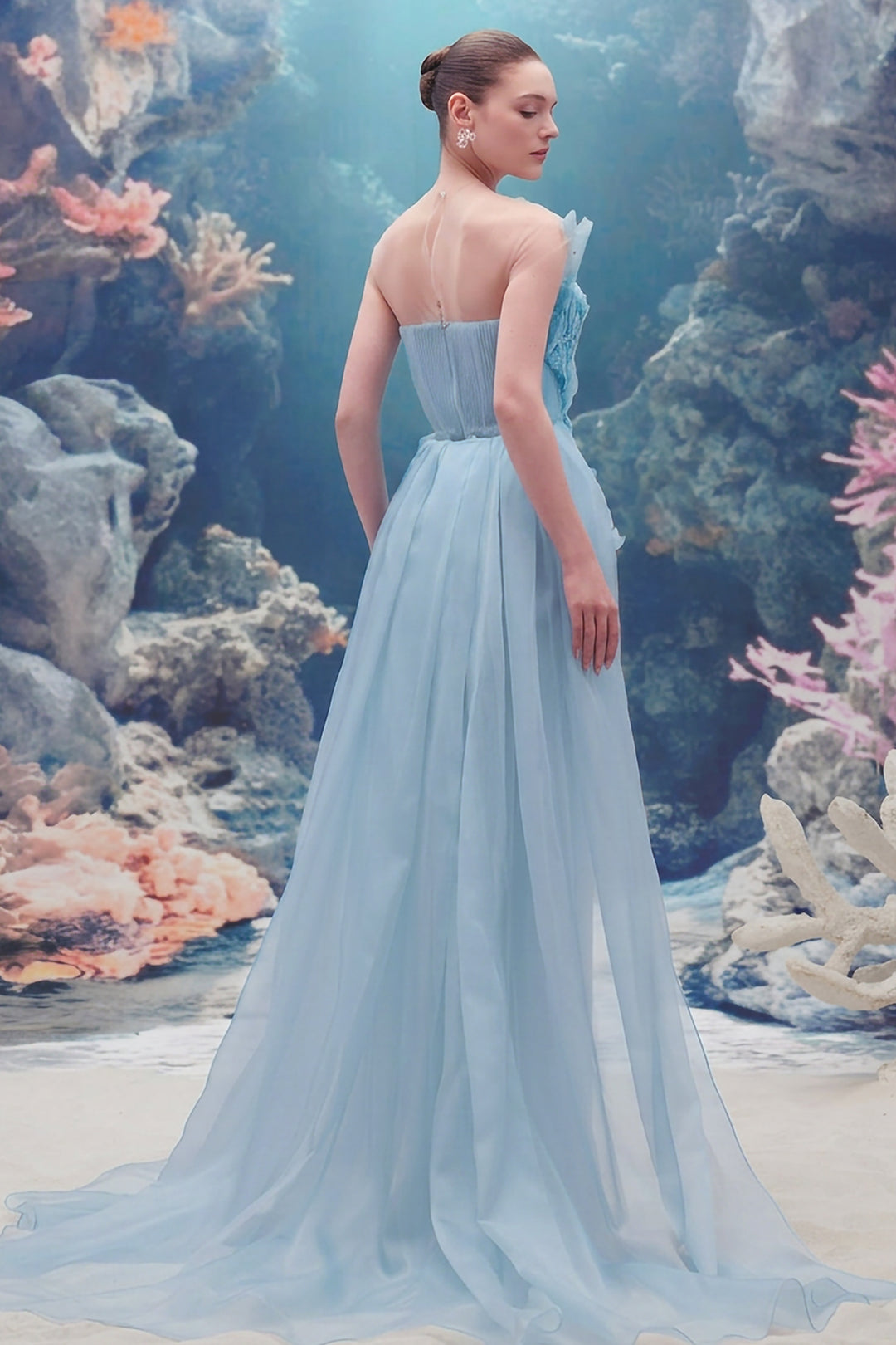 Tulle and Organza Long Dress