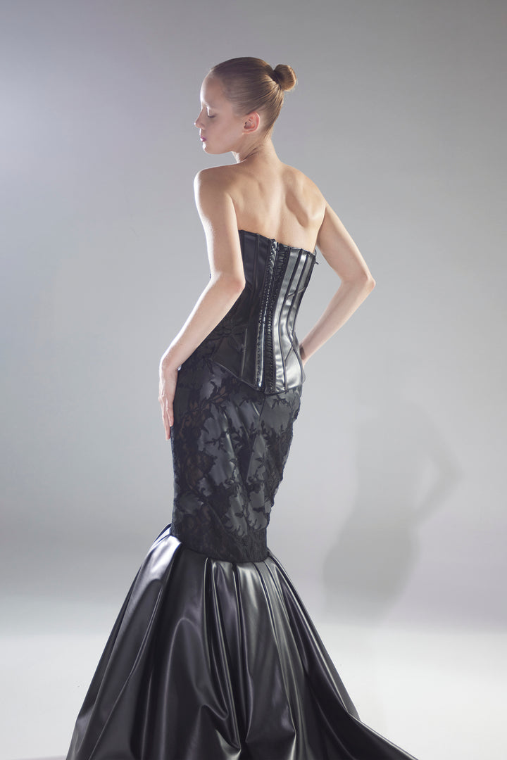 Mermaid Lace Overlay Dress