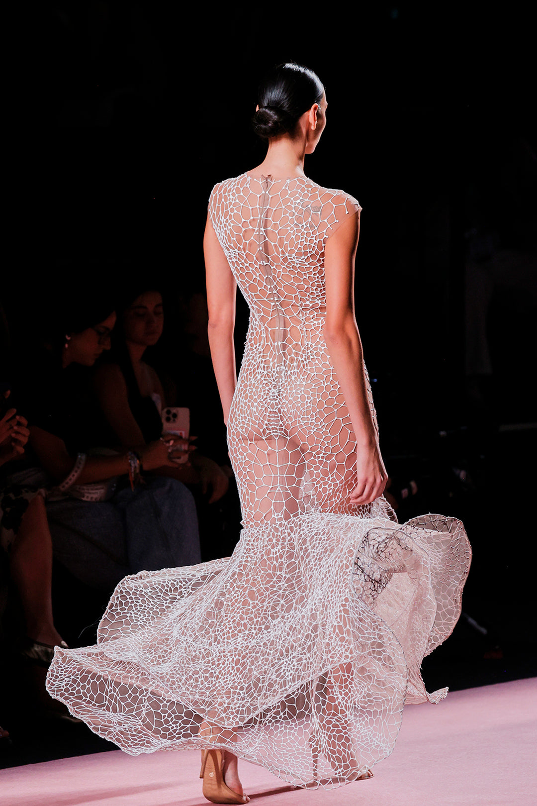 Mermaid Dress with Flutter Sleeves