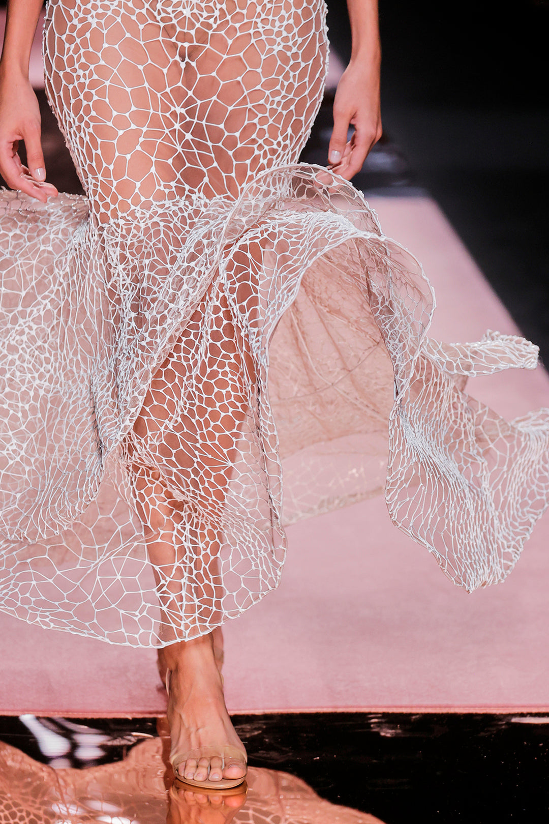 Mermaid Dress with Flutter Sleeves