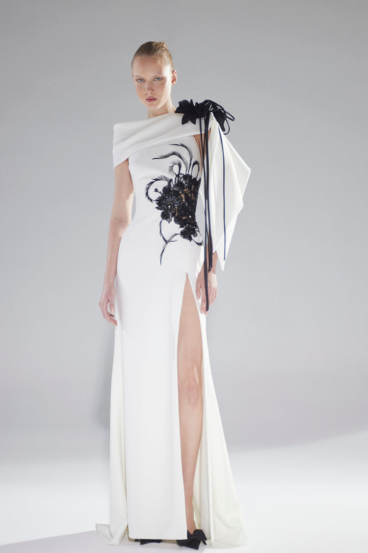 Minimalist Bateau Column Dress